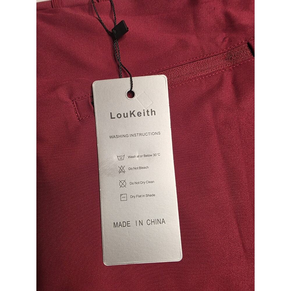 LouKeith Skort Womens Size M Burgundy Athletic Tennis Skirt Built In Shorts NWT - Picture 3 of 6